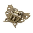 thumbnail image 3 of for Butterfly Antique Bronze Hasp for Latch Wooden Box Mini Cabinet Buckle Locks, 3 of 8