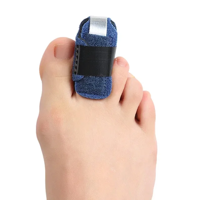 1 pieza de férula para enderezamiento de dedos del pie ajustable para pulgar, corrector de dedos en martillo, lesiones en tendones de los dedos del pie, aparatos ortopédicos de cuidado fijo
