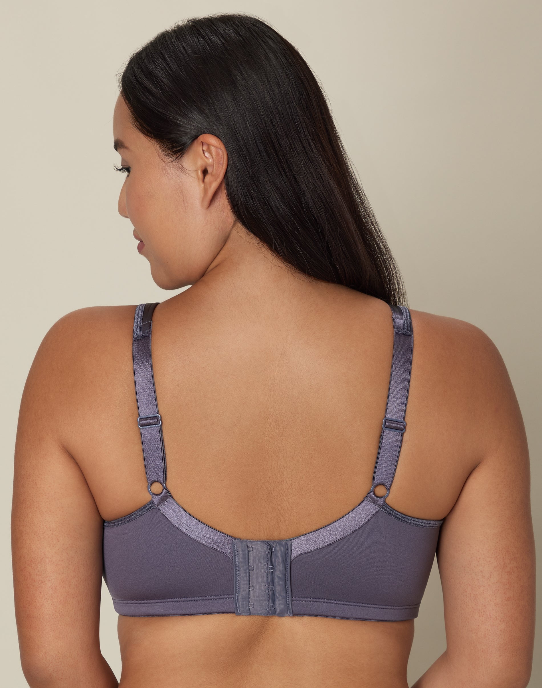 Playtex 18 Hour Silky Soft Smoothing Cool & Breathable Wireless Bra, 2-Pack Private Jet/Nude 44D Women's
