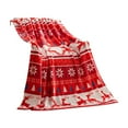 thumbnail image 2 of Btomtd 50"x60" Christmas Flannel Throw Blanket, Warm Fleecy and Soft Holiday Couch Blanket, Cozy Winter Bed Blankets for Festive Christmas Decorations, D, 2 of 6