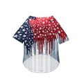 thumbnail image 4 of Anmrize American Flag Print Dog Outfit, 4th of July Dog Shirt American Flag Costume, Patriotic Pet Clothes Independence Day Dog Outfit Summer Vest for Small Medium Large Dogs, A28, 4 of 5