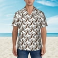 thumbnail image 5 of Picia Chickens Peck Grain Gentle Cotton Regular Fit Short Sleeve Casual Hawaiian Shirt for Men-Small, 5 of 8
