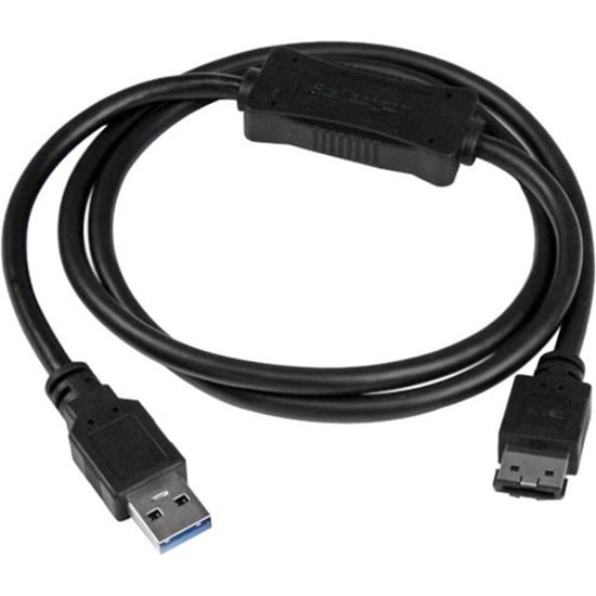 StarTech.com USB3S2ESATA3 Adapter Cable - 3ft eSATA Hard Drive to USB 3.0 Adapter Cable - SATA 6 Gbps