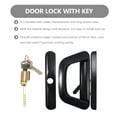 WSTEER 1 Set Practical Sliding Door Lock Zinc Alloy Door Latch Glass