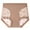 Coffee, variant on Fewfanhot Women's Lace Mesh Shapewear High Waisted Tummy Control - Breathable Seamless Elastic Panties Girdle Underwear