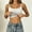 White, variant on IUYRTFE Women Padded Tank Top with Bow Detail Scoop Neck Sleeveless Cami for Summer Layering