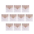 thumbnail image 3 of 10 piezas de tarjetas de invitación huecas para pleaños invitación de de matrimonio dulce, invitación de compromiso nupcial blanco Gloria Tarjetas de invitación para banquetes de boda, 3 of 9