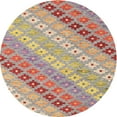 thumbnail image 1 of Ahgly Company Machine Washable Indoor Round Contemporary Rust Pink Area Rugs, 7' Round, 1 of 7
