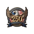 thumbnail image 2 of America 250th Anniversary Car Window Decal Sticker - Patriotic USA 250th Anniversary Merchandise, 13x12cm Vinyl Decal for Independence Day, 10pcs, 2 of 9