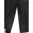 thumbnail image 4 of Men's Mock Layered Insulated Trench Coat, Windproof for Business Casual Black S, 4 of 7