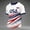 Navy, variant on Team USA Fan Soccer T Shirt, Unisex Crew Neck Sports Jersey Lightweight Stretch Sweat Resistant Patriotic Flag Graphic Tee For Running Workout Game Day Outdoor Activities Royal Blue L