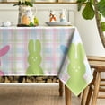 thumbnail image 3 of Easter Tablecloth 60x84 Inch, Spring Bunny Happy Easter Table Cover for Party Picnic Dinner Decor, 3 of 6