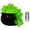 B-Green, variant on Halloween Witch Candy Jar with Remote Control LED Light, Black Magic Potion Storage Container, Spooky Light Up Halloween Table Centerpiece Decor for Home Party Indoor Desktop Decoration