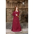 thumbnail image 4 of Women's Freya Viking Underdress in Burgundy, size: 2X-Large | Cotton by Medieval Collectibles, 4 of 5