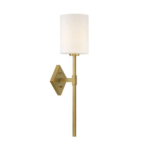 Warm Brass One Light Wall Sconce from the Destin Collection