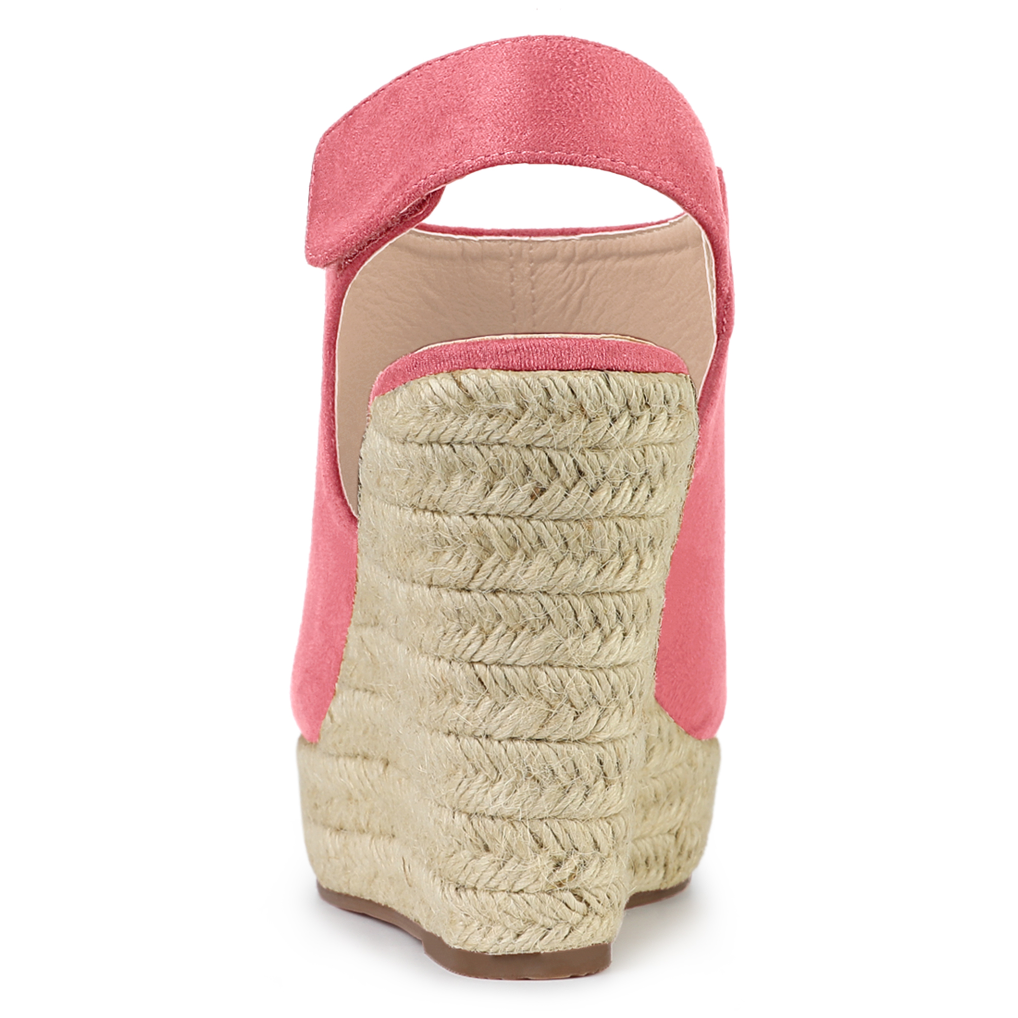 DARING DIVA Slingback Platform Wedges Heel Espadrille Wedge Sandals Watermelon Red 6