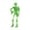 Green, variant on Skeleton Movable Model, Fully Poseable Action Figure with Weapons, 3D Assembly Kit for Display, 8 Styles