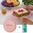 thumbnail image 6 of 1pc/6pcs Reusable Plastic Plates 9 Inch Unbreakable Lightweight Wheat Straw Plates, Salad Plates, Camping Plates, Dishwasher & Microwave Safe, Healthy Material Dishes, 6 of 20