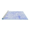 thumbnail image 2 of Ahgly Company Machine Washable Indoor Rectangle Abstract Blue Contemporary Area Rugs, 3' x 5', 2 of 4