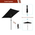 thumbnail image 5 of CHYVARY 6.5x6.5Ft Patio Market Umbrella Outdoor Weather-Resistant Frame Table Umbrella for Poolside, Deck and Yard,Black, 5 of 6