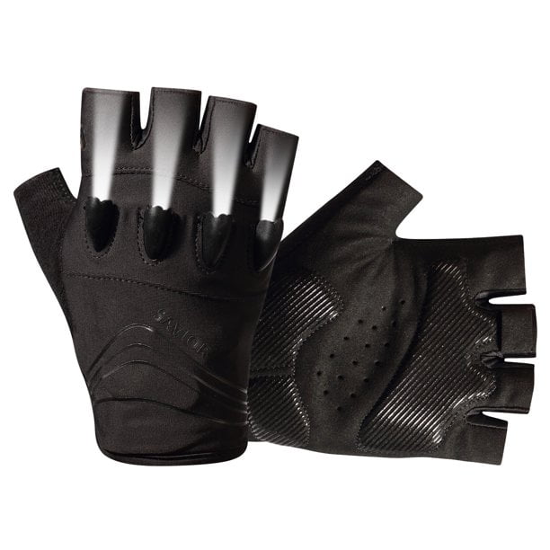 Unisex PU Soft Leather Fingerless Training Driving Motorbicycle Biker Gloves I 