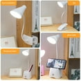 thumbnail image 6 of Neoyler USB Rechargeable LED Desk Lamp with Eye Protection for Reading Study and Office Use,Adjustable Brightness,Flexible Gooseneck,Sturdy Clip for Dorm and Home, 6 of 6