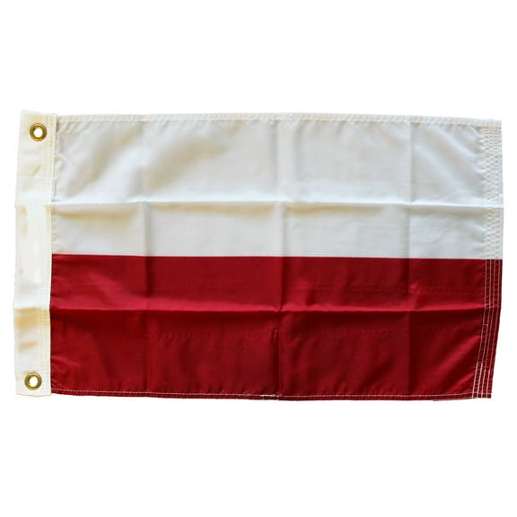 Poland - 12"X18" Nylon Flag (Plain)