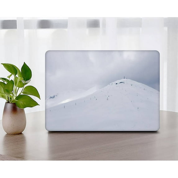 KSK KAISHEK Hard Shell Compatible MacBook Air 13"( Touch ID, 2018/2019/2020/2021/2022) + Black Keyboard Cover Model A1932 A2179 A2337 m1, USB Type-C Purple series 0181