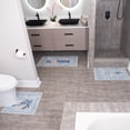 thumbnail image 3 of SussexHome the US States Design 3 Piece Bathroom Rugs Set - Non-Slip Ultra Thin Bath Rugs for Bathroom Floor - Washable Cotton Bathroom Mats Set, 3 of 11