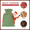 thumbnail image 7 of Fuzoiu 60s and 70s Style Print Christmas Gift Bag,Burlap Gift Bag with Drawstring Closure & Hang Tag,Perfect for Holidays, Birthdays, and Special Occasions-Small, 7 of 7