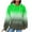 Green D, variant on Pullover Hoodies for Women Fashion Gradient Printed Long Sleeve Sweatshirt with Hood Fall Winter Casual Hoodie Women Clothing White XL