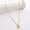 C, variant on MATROOY wholesale 18K Gold Plated Heart 26 Letters Necklace Adjustable Elegant Women New-J
