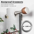 thumbnail image 2 of Outdoor Curtains for Patio Waterproof, Grey Christmas Outdoor Privacy Panels Grommet, Xmas Snowman Truck Snowflake Tree Balls Blackout Outside Curtains for Porch/Cabana 54"x95", 2 Panels, 2 of 8