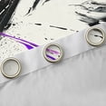 thumbnail image 4 of Manfei Purple Abstract Splatter Curtains Pack of 2 (42x84 Each), Chic Geometric Ombre Curtains Blackout, Watercolor Artwork Bedroom Curtains, Window Curtains Room Decor, 4 of 6