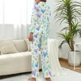 thumbnail image 3 of Top-kevin Womens Pajamas Set Christmas Nutcrackers Trees Soft Long Sleeve Sleepwear Button Down Sets, 3 of 12
