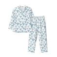 thumbnail image 1 of Balery Hand Drawn Turtle Pijama para Hombre de Dos Piezas con Manga Larga, Conjunto de Dormir y Descanso Suave con Bolsillos-XX-Large, 1 of 7