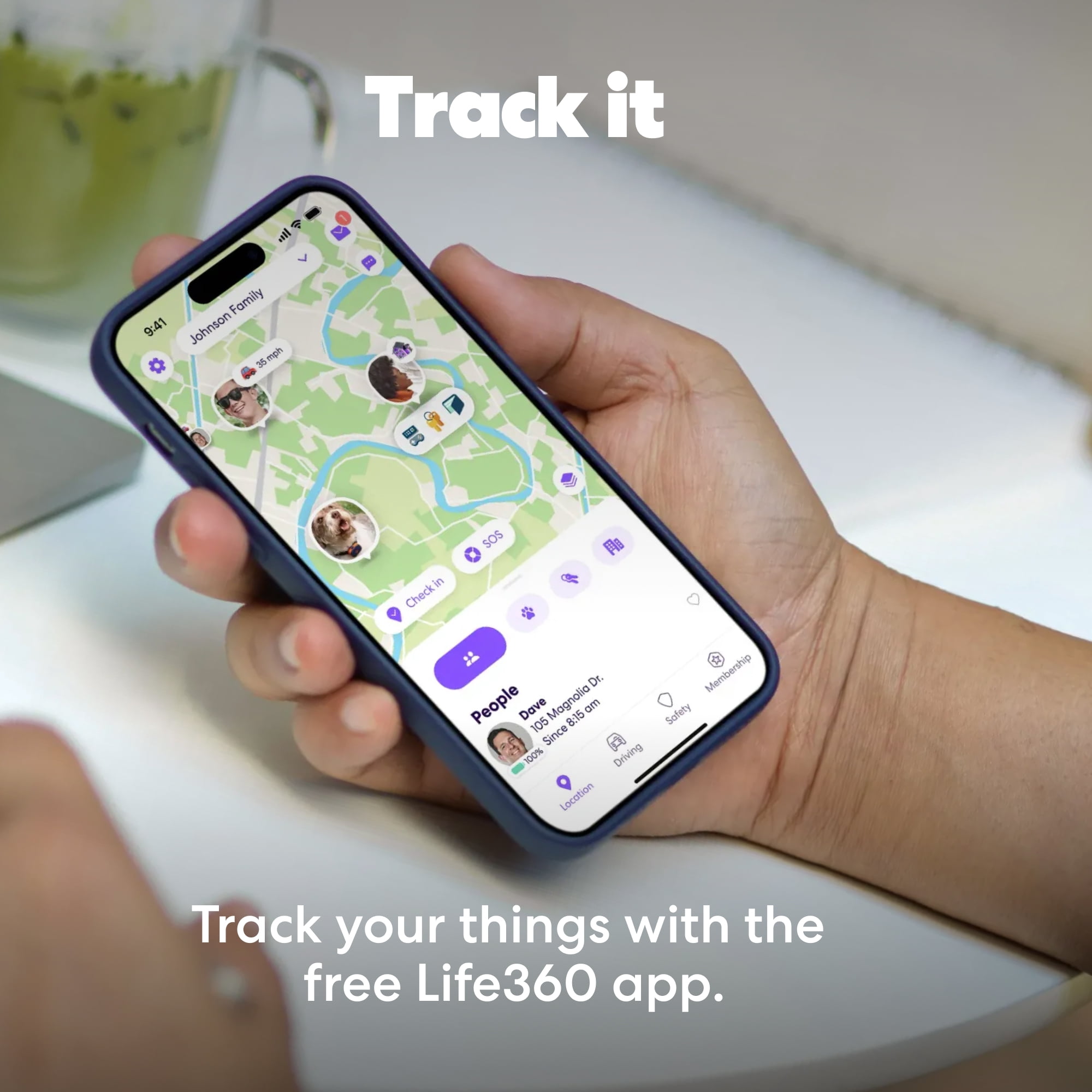 Life360 Tile Mate Bluetooth Tracker for Keys, Bags, Phones, and More, iOS and Android, Black 4-Pack (New)