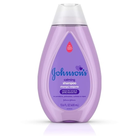 Johnson's Calming Baby Shampoo with Soothing NaturalCalm Scent 13.6 fl oz (Pack of 4)