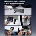 thumbnail image 5 of for Samsung Galaxy S24 Case with Invisible Magsafe Kickstand, Bezel Less Frameless Metal Slim Hard Ultra Thin Shockproof Case with Ring Holder, Magnet, 5 of 5