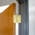 thumbnail image 7 of Design House 2-Pack Square 4.5" x 4.5" Self Closing Interior/Exterior Door Hinges, Satin Brass, 7 of 7