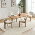 thumbnail image 2 of Fabric Upholstered Wooden Dining Chairs Set of 2, Kitchen and Dining Room Farmhouse Furniture, 2 of 19