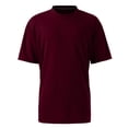 thumbnail image 5 of Kixjoy Red Tee Shirt Men 100% Cotton Crewneck Short Sleeve Tshirt Casual Basic Baggy Sport Tee Soft Lightweight Spring Mens Shirts, Wine S, 5 of 7