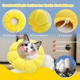 thumbnail image 2 of Cat Recovery Collar - Cute Sun Flower Neck Cat Cones After Surgery,Adjustable Cat E Collar,Surgery Recovery Elizabethan Collars for Kitten and Cats, 2 of 7