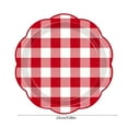 thumbnail image 3 of Honmine 50PC Thanksgiving Paper Plates, Disposable Orange and White Checkered Party Plates with Scalloped Edges, Fall Plaid Dessert Plates for Pumpkin, Picnic, Thanksgiving, Birthday Party, 3 of 6