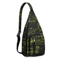 thumbnail image 1 of Science Classroom Sling Backpack - Educational Biology & Physics Design, Fashionable Anti-Theft Pack for Commuters, 1 of 4