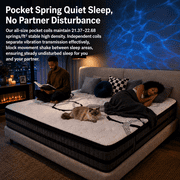 GREOO Queen Mattress 12 Hybrid Mattress in a Box Gel Memory Foam and Pocket Springs with Motion Isolation, Medium Firm, Pressure Relief, CertiPUR-US® Certified Inner Foam