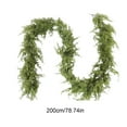 thumbnail image 3 of geerera 6.6FT Cedar Garland, Christmas Artificial Cypress Leaf Garland for Mantle/Table/Stairs/Outdoor Indoor Christmas Decorations, 3 of 9