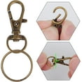 thumbnail image 3 of 100PCS Keychain Hooks with Key Rings.. Metal Swivel Lobster Claw Clasps, for Keychain Clip Lanyard, Jewelry Making, Crafts, 3 of 7