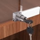 thumbnail image 2 of Cerradura de émbolo push-pull con llave adecuada para vitrina de puerta corredera de vidrio, 2 of 10