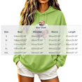 thumbnail image 2 of Cmtiyu Christmas Holiday Hoodies for Women Long Sleeve Drawstring Christmas Graphic Sweatshirts Casual Loose Pullover Tops with Pockets S-2XL, 2 of 4